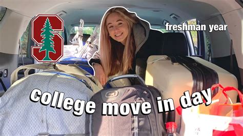 stanford freshman move in.